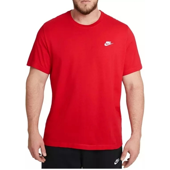 The Nike Tee Mens Red Crewneck T-shirt L - Picture 1 of 4